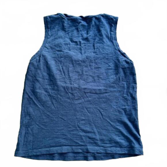 Theory Black Slub Knit Scoop Neck Tank Top – Size M – Made in Peru - Picture 4 of 4